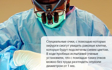 Τα ειδικά γυαλιά θα βοηθήσουν τους ογκοχειρουργούς να αφαιρέσουν όλα τα παθολογικά κύτταρα χωρίς να επηρεάσουν τα υγιή.